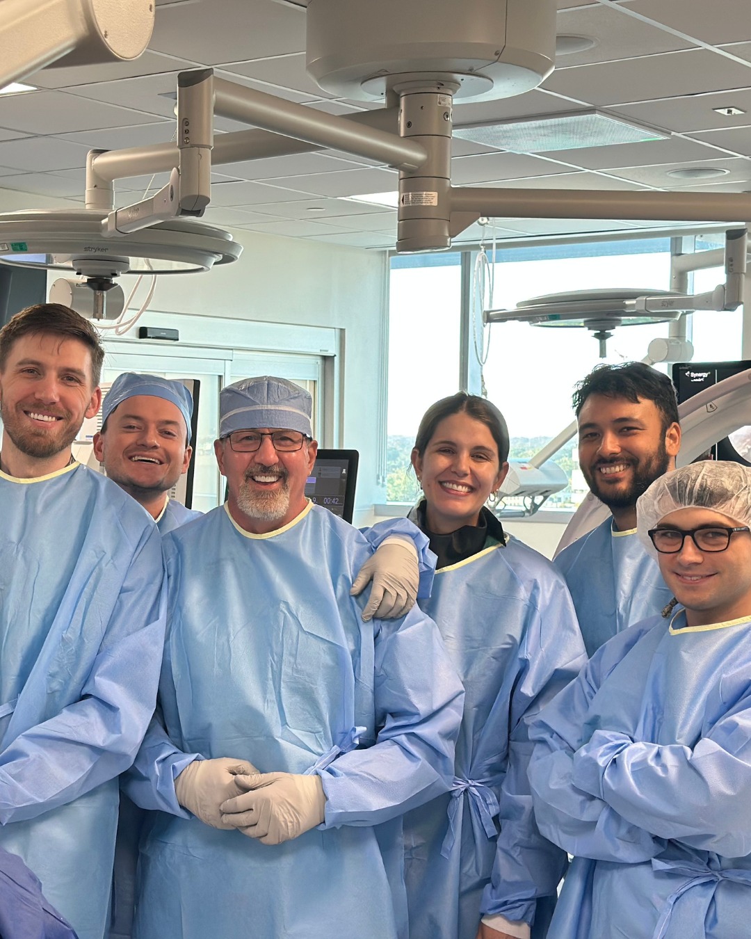 The group together in the Bioskills Lab