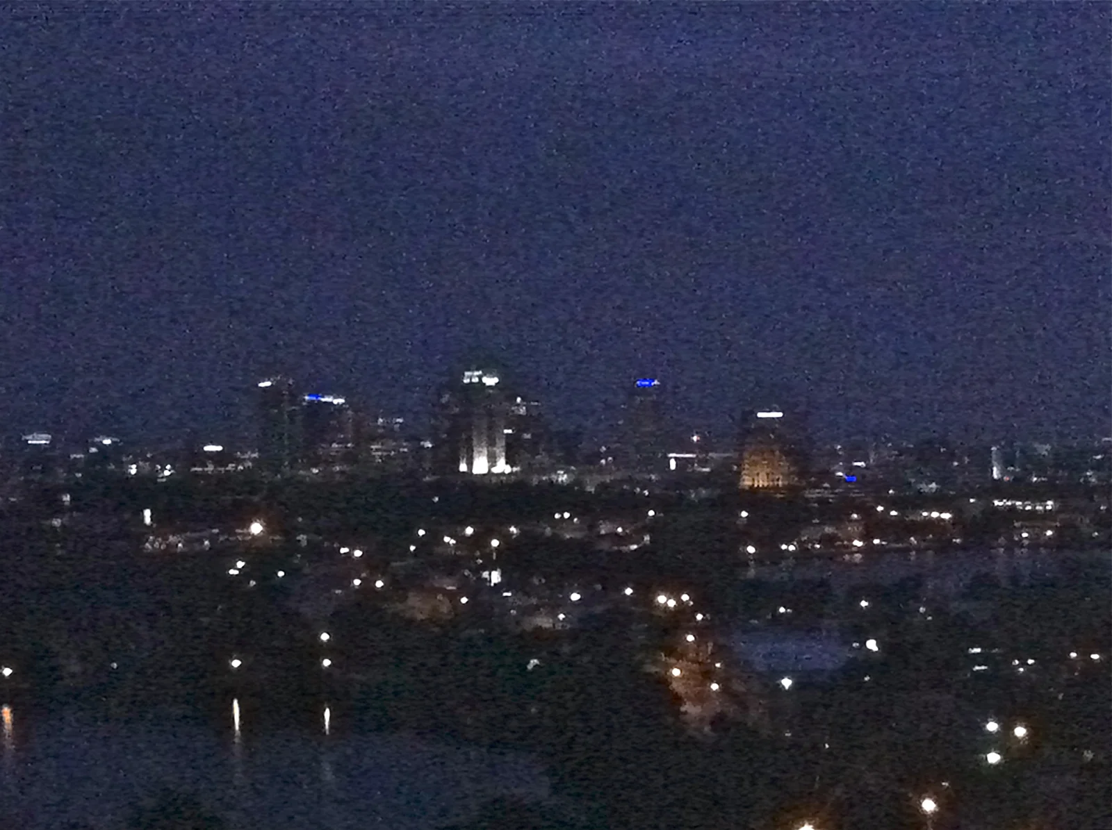 Downtown Orlando after dark