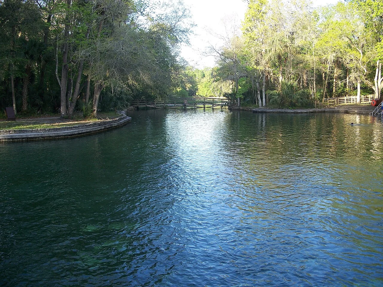 The spring at Wekiwa Springs State Park
