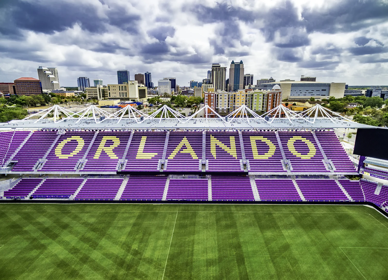 Orlando City soccer stadium, photographed in 2017